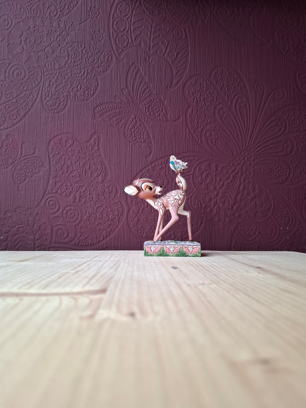 Jim Shore Bambi beeldje - Zonder doos, Verzamelen, Ophalen, Bambi of Dumbo, Zo goed als nieuw, Beeldje of Figuurtje