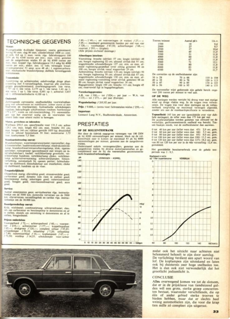 Autovisie test Fiat 125 Special Mei 1969, Ophalen of Verzenden, Gelezen, Overige merken