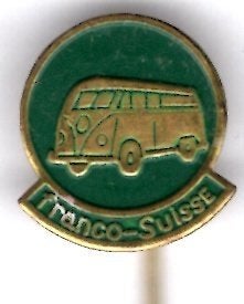 VW Volkswagen spijl bus groen op koper speldje( D_122a), Ophalen of Verzenden, Nieuw, Transport, Speldje of Pin