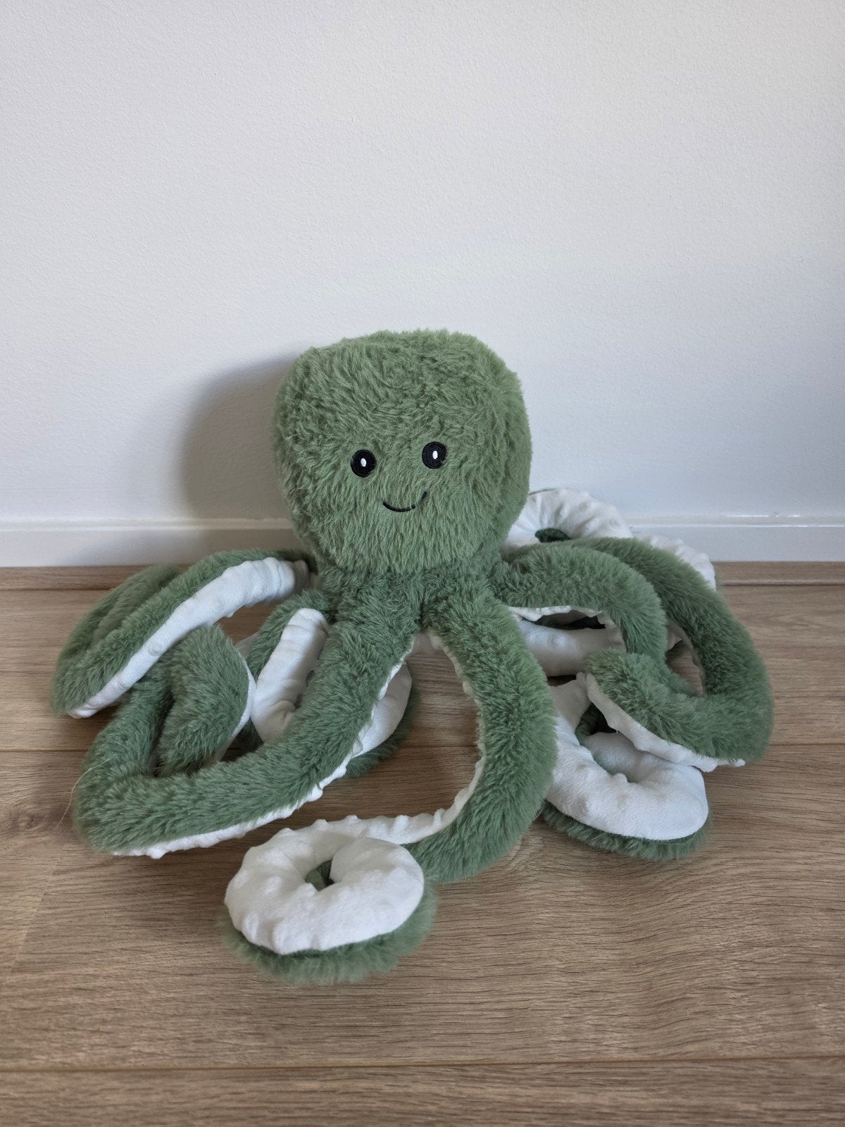 Grote octopus knuffel groen wit nieuw, Kinderen en Baby's, Speelgoed | Knuffels en Pluche, Groen, Overige typen, Nieuw, Ophalen of Verzenden