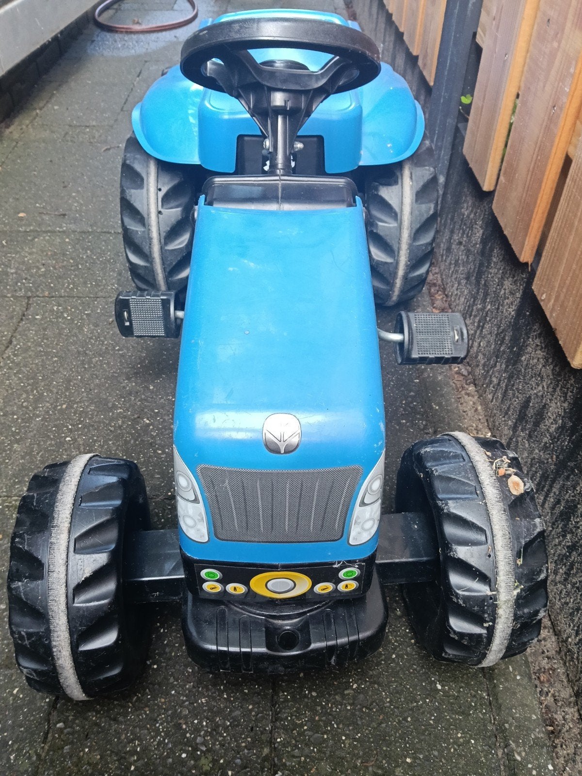 Blauwe New Holland Traptractor met Aanhanger, Ophalen, Gebruikt, Trapvoertuig