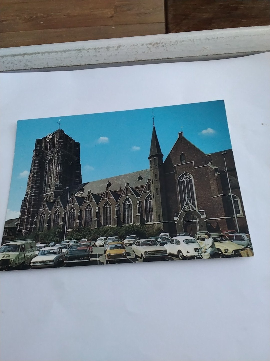 Ansichtkaart Oosterhout St. Janskerk Markt, Verzamelen, Ophalen of Verzenden, 1960 tot 1980, Gelopen, Noord-Brabant