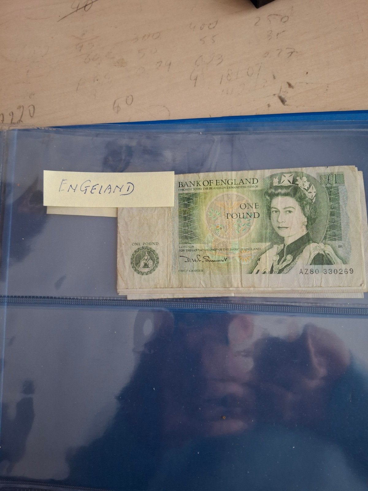 Bankbiljet 1 Pond Engeland - Koningin Elizabeth II, Ophalen of Verzenden, Overige landen, Los biljet