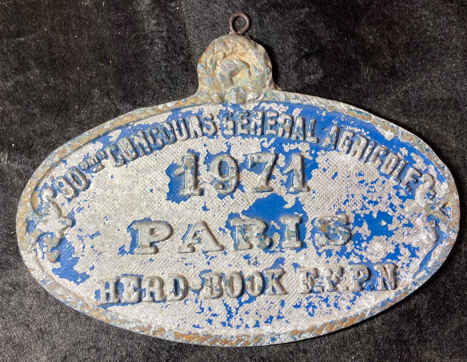 Aluminium trofee Concours Général Agricole Parijs 1971, Ophalen of Verzenden, Gebruikt, Boerderijdier, Overige typen