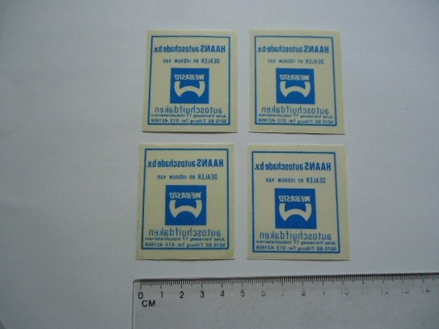 sticker oud HAANS autoschade Webasto dealer auto tilburg car, Verzenden, Zo goed als nieuw, Bedrijf of Vereniging