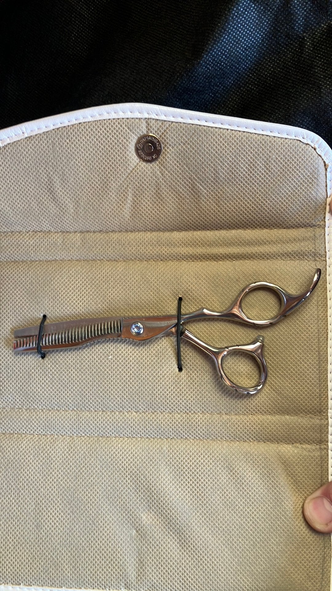 Schaar coupe schaar Efileerschaar 6”, Ophalen of Verzenden, Zo goed als nieuw, Pruik of Haarverlenging