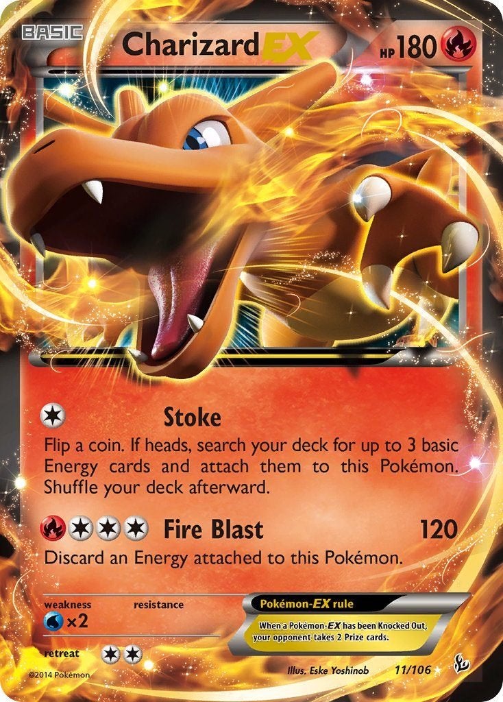 XY Series » Flashfire » Charizard-EX Charizard-EX #11/106, Ophalen of Verzenden, Nieuw, Losse kaart