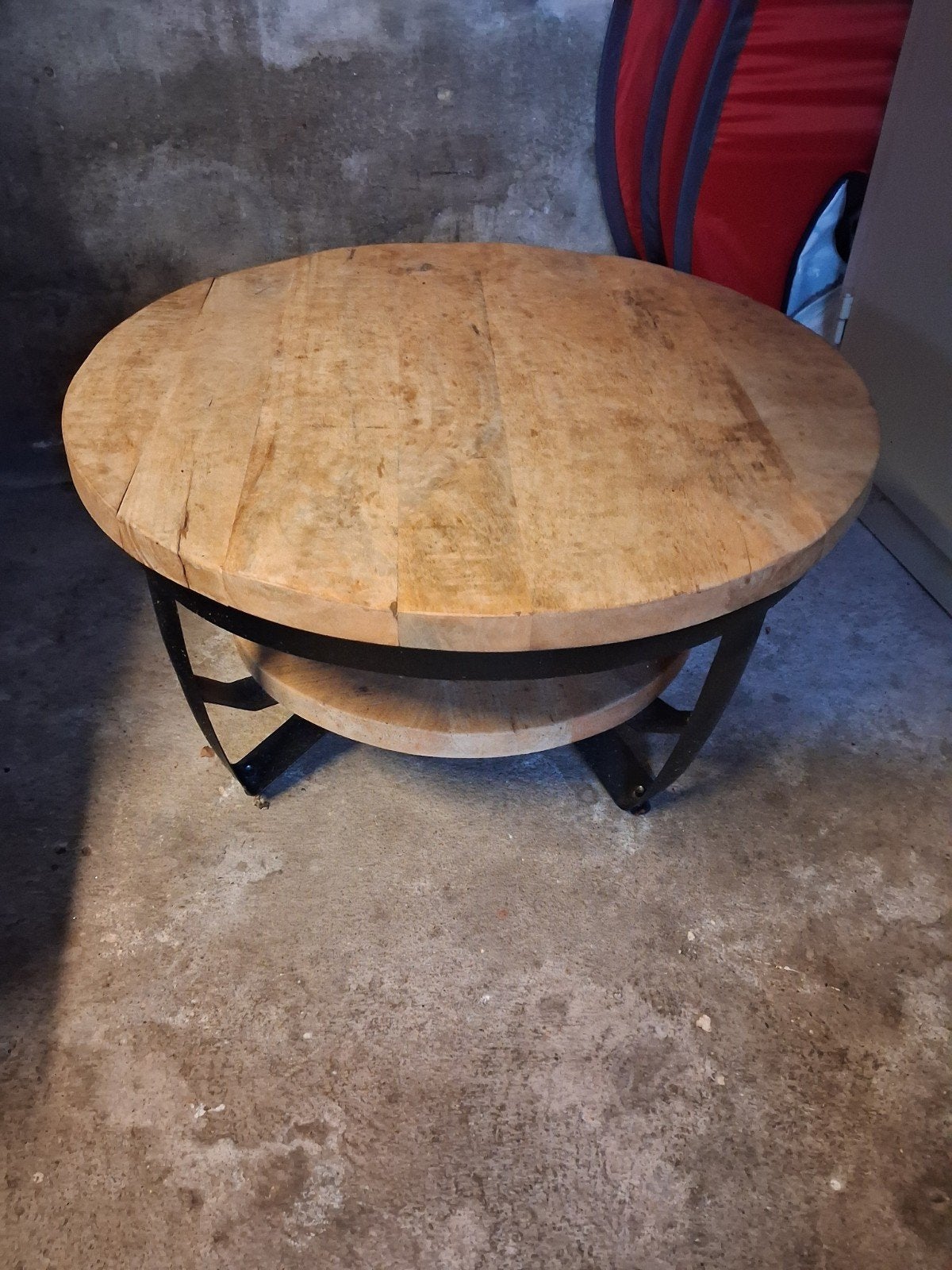 salontafel mangohout, Ophalen, 50 tot 100 cm, Rond, 50 tot 100 cm