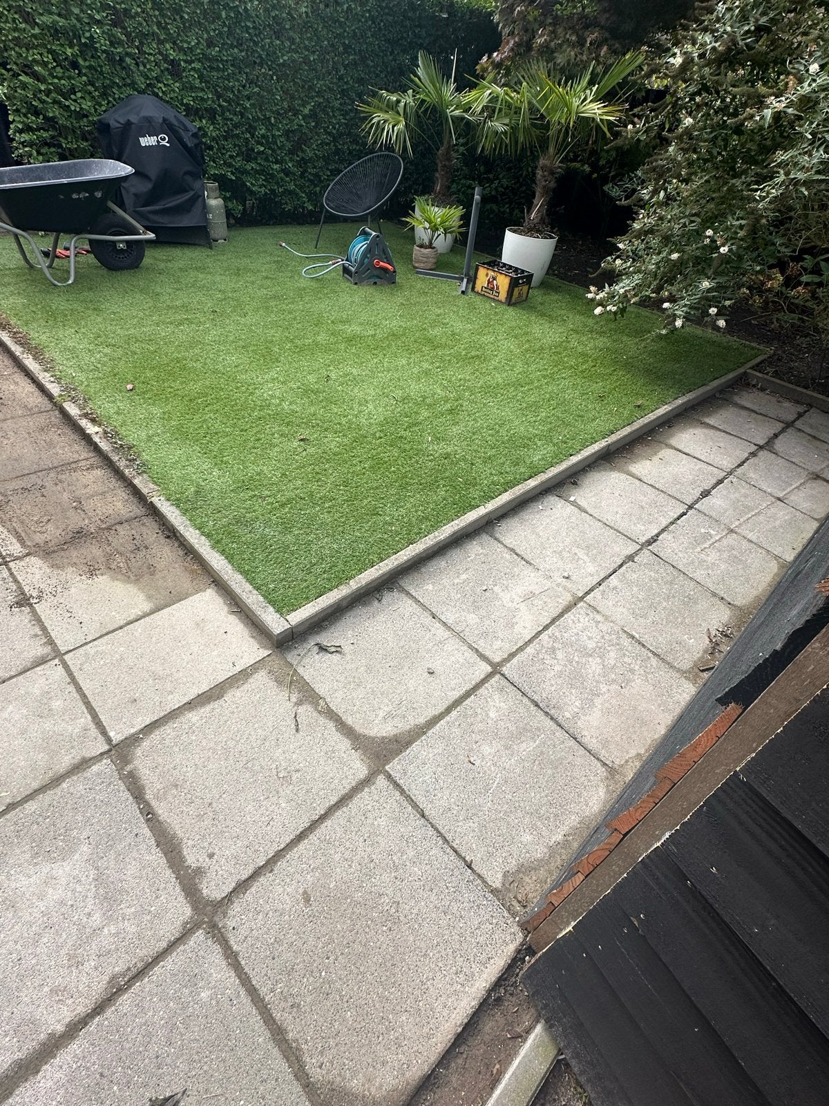 Terrastegels 50x50 20m2, Ophalen, Gebruikt, 10 m² of meer, Beton