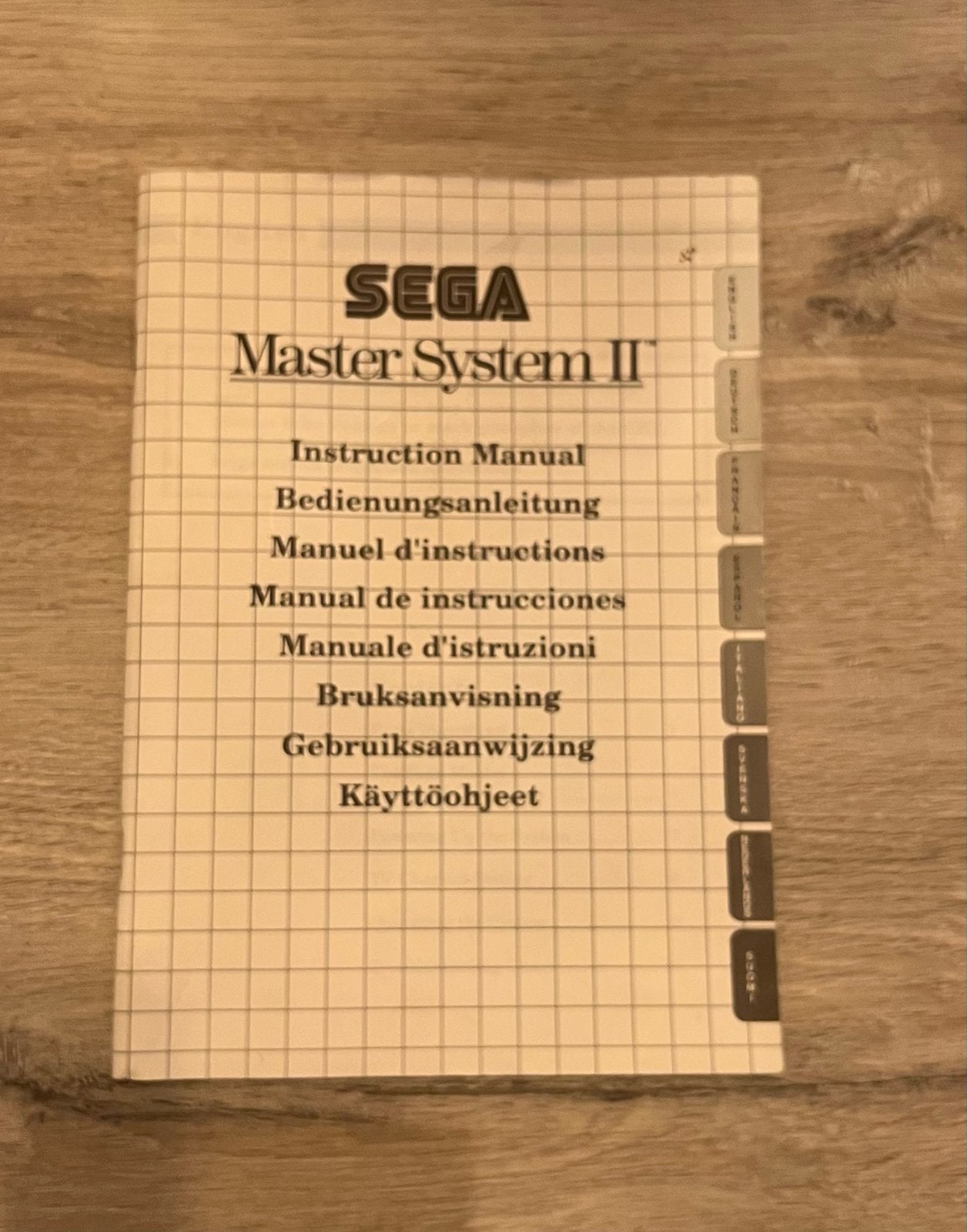 Handleiding Sega Master System II - Origineel, Ophalen of Verzenden, Gebruikt, Zonder controller, Master System