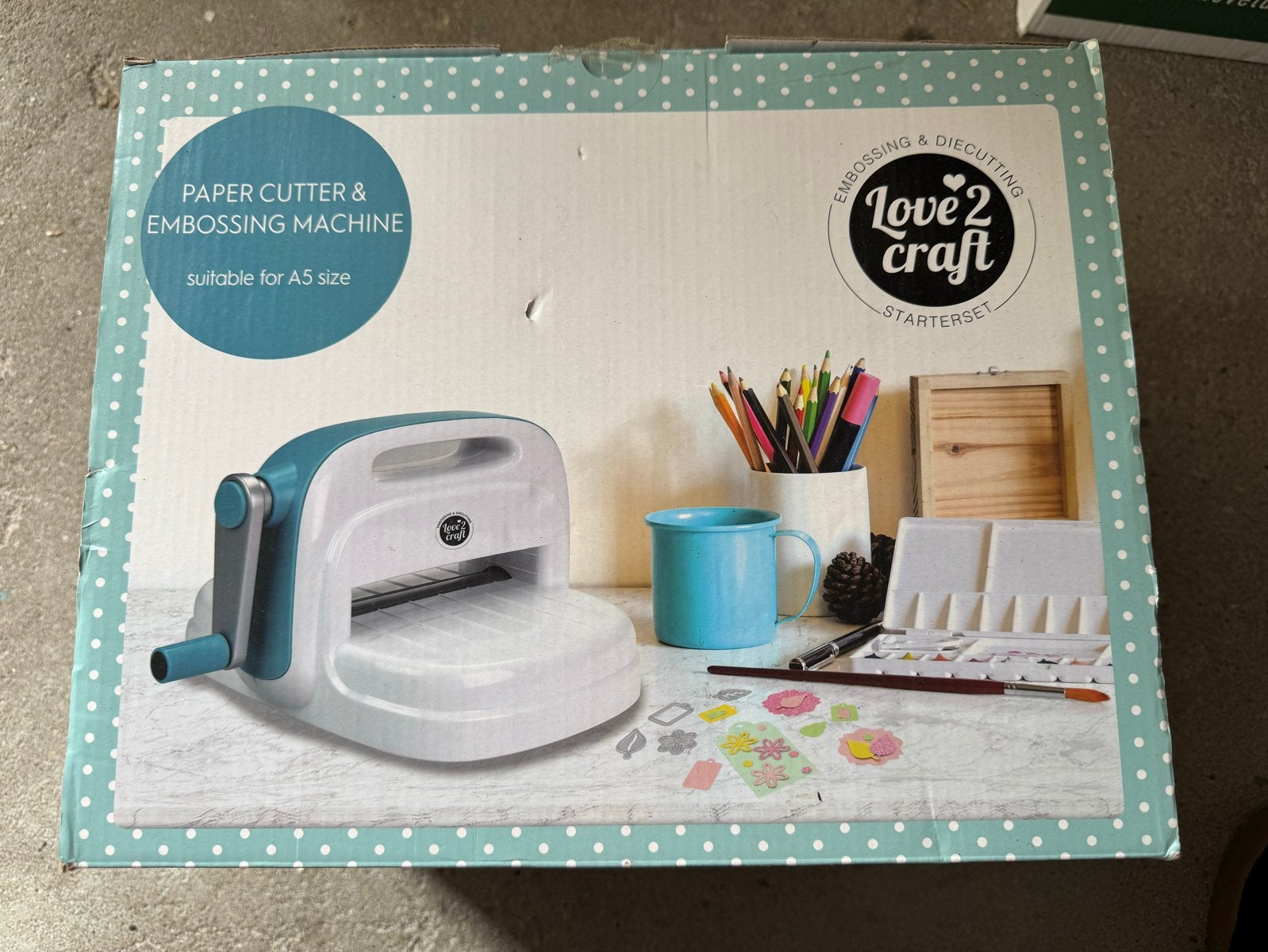 Love2craft Papier Snijder & Embossing Machine A5 Starterset, Geschikt voor snijden, Meerkleurig, Ophalen of Verzenden, Zo goed als nieuw