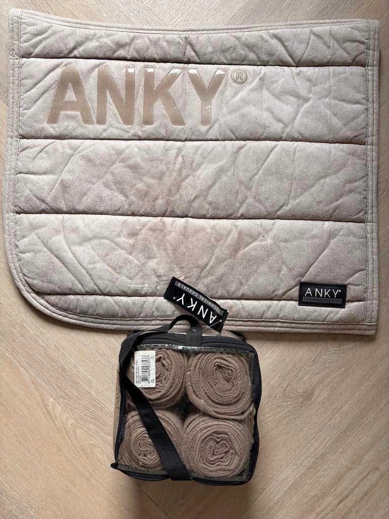 Anky set dressuur beige met bandages, Ophalen of Verzenden, Zo goed als nieuw