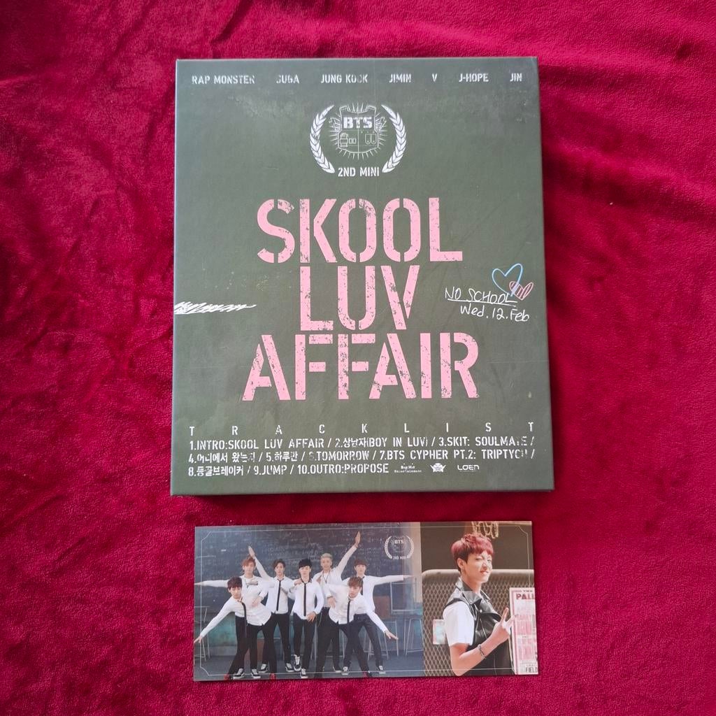 BTS Skool Luv Affair album met Jung kook photocard, Verzenden, Zo goed als nieuw