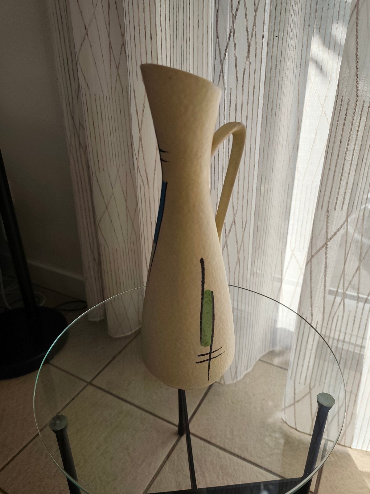 Vintage West-Germany Vaas - Uniek Design, Ophalen of Verzenden