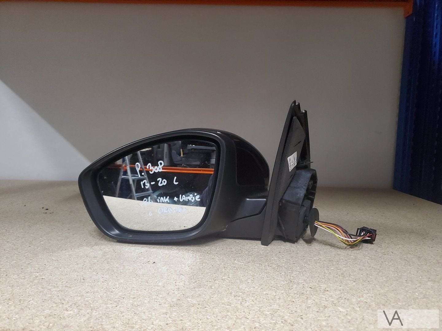 Peugeot 308 2013 - 2020 spiegel links 10 draden blauw €100, Auto-onderdelen, Gebruikt, -, -, Ophalen of Verzenden