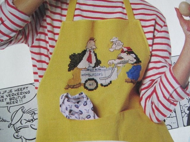 Borduurpatroon  Popeye en Brutus  nr 776 85, Verzenden, Nieuw, Handborduren, Patroon