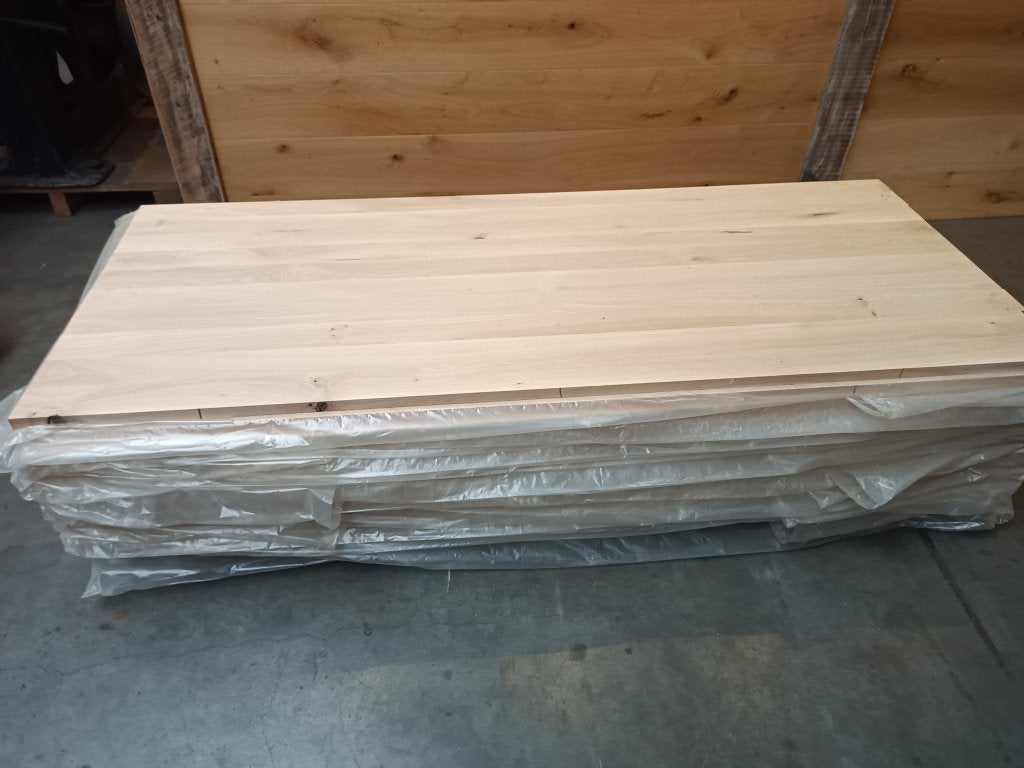 25mm Eiken meubelpanelen 850mm breed div lengtes, Niet ingevuld, 20 tot 50 mm, Niet ingevuld, Nieuw