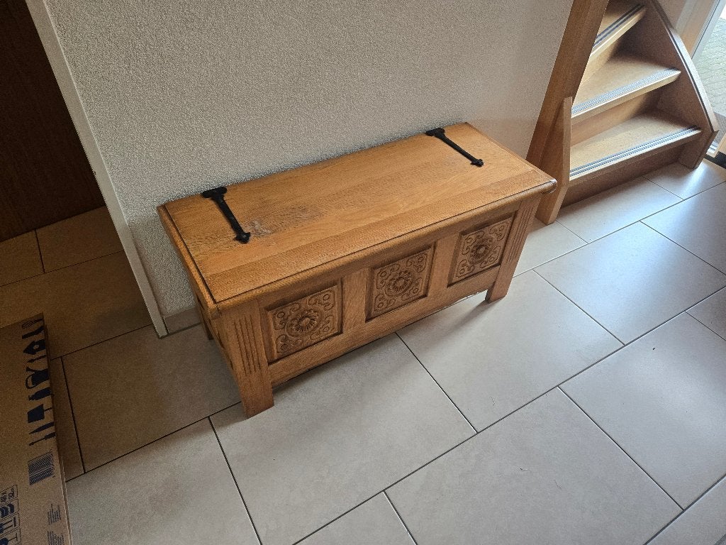 Dekenkist uit jaren 60, Ophalen, Minder dan 50 cm, Gebruikt, 50 tot 100 cm
