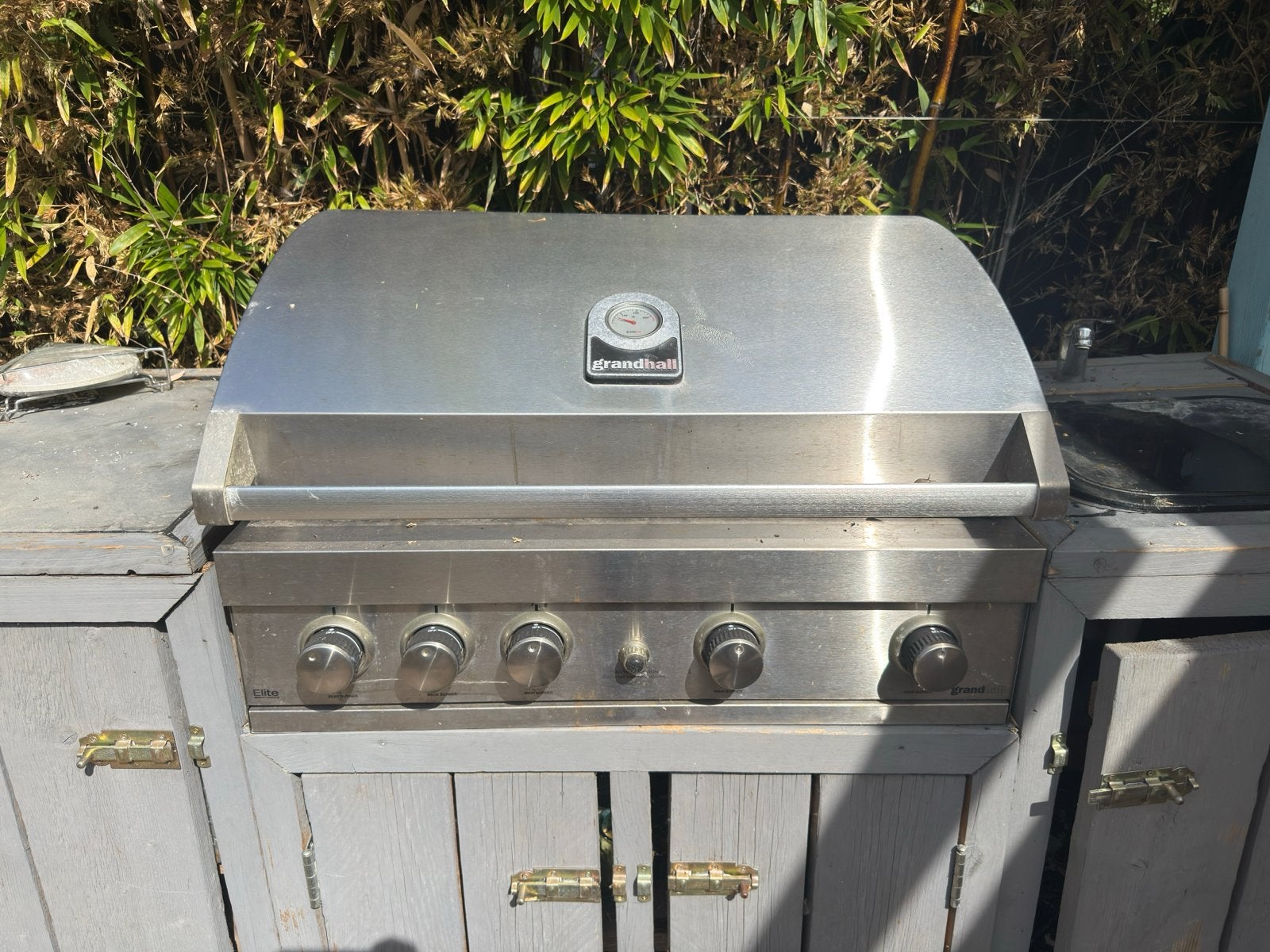 Grandhall BBQ - Roestvrijstalen Gasbarbecue, Ophalen, Gebruikt