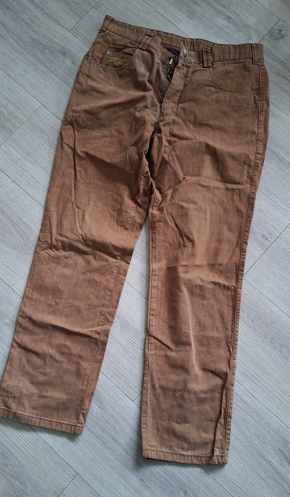bruine broek Meyer heren maat 50, Ophalen of Verzenden, Zo goed als nieuw, Maat 48/50 (M), Bruin