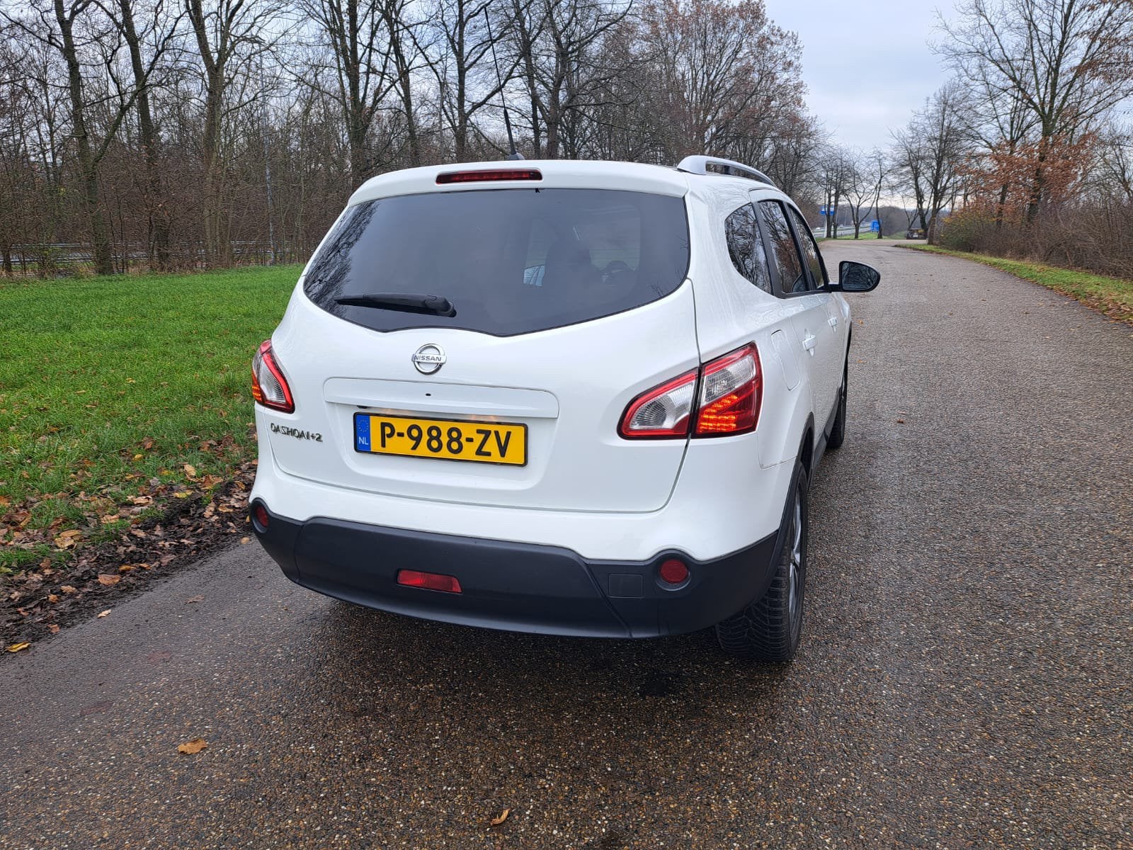 Nissan Qashqai+2 2.0 2WD 2010 2011 Wit, Zwart, 7 stoelen, Wit, Leder