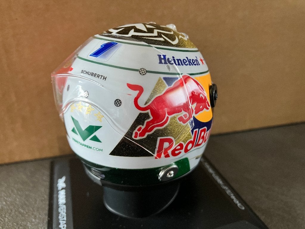 ✅ Max Verstappen 1:4 helm 2025 Brazilian GP Red Bull RB21, Ophalen of Verzenden, Nieuw, Formule 1