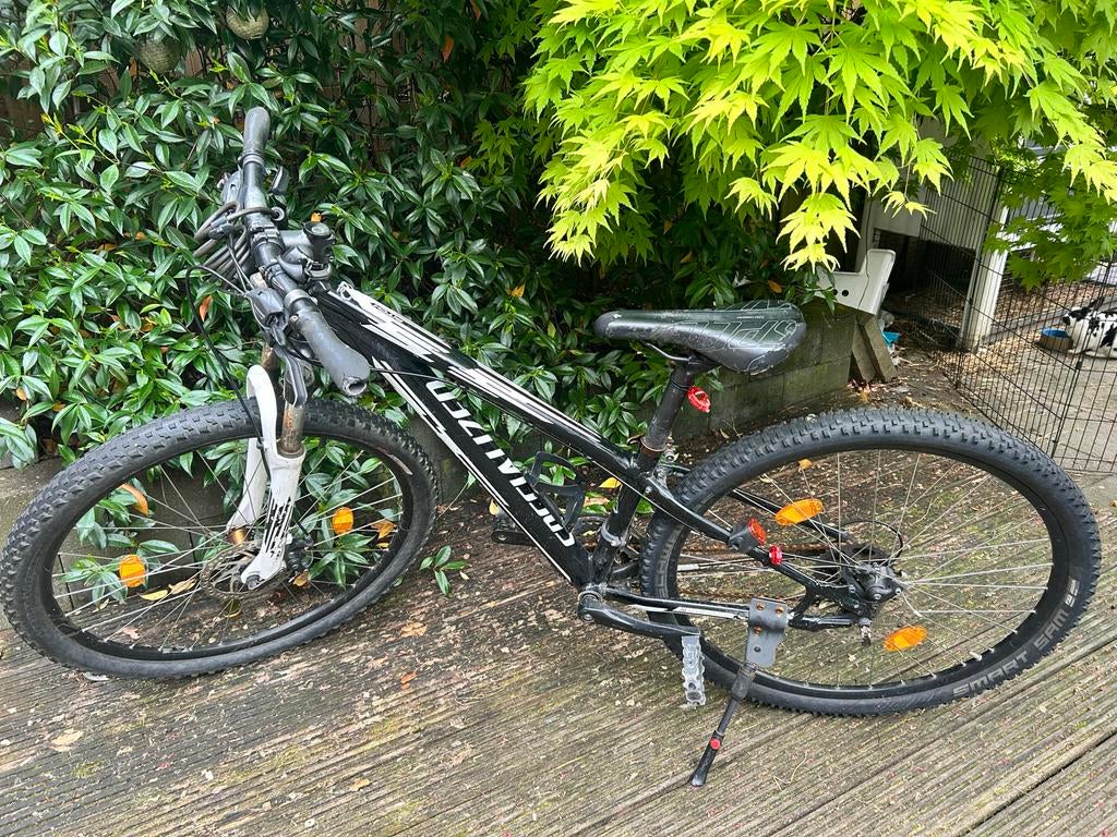 24 inch Specialized Mountainbike - Zwart/Wit - Gebruikt, Fietsen en Brommers, Fietsen | Mountainbikes en ATB, Gebruikt, Hardtail