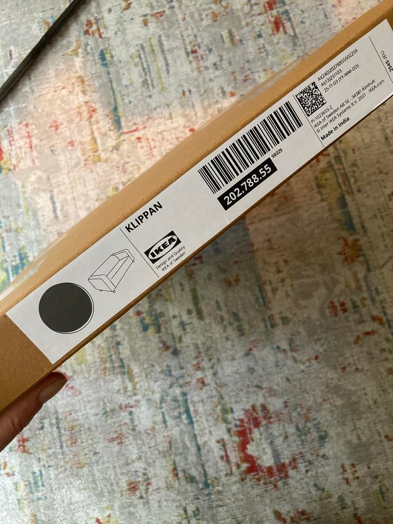 Hoes voor IKEA Klippan 2-zitsbank - grijs, 150 tot 200 cm, 75 tot 100 cm, Ophalen of Verzenden, Rechte bank