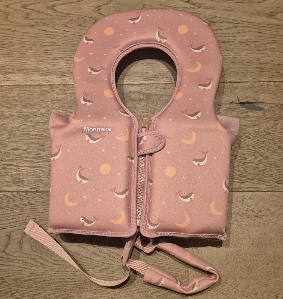 Zwemvest 1-2 jaar Walvissen Roze 11-15 kg, Watersport en Boten, Watersportkleding, Kind, Verzenden, Nieuw, Monneka