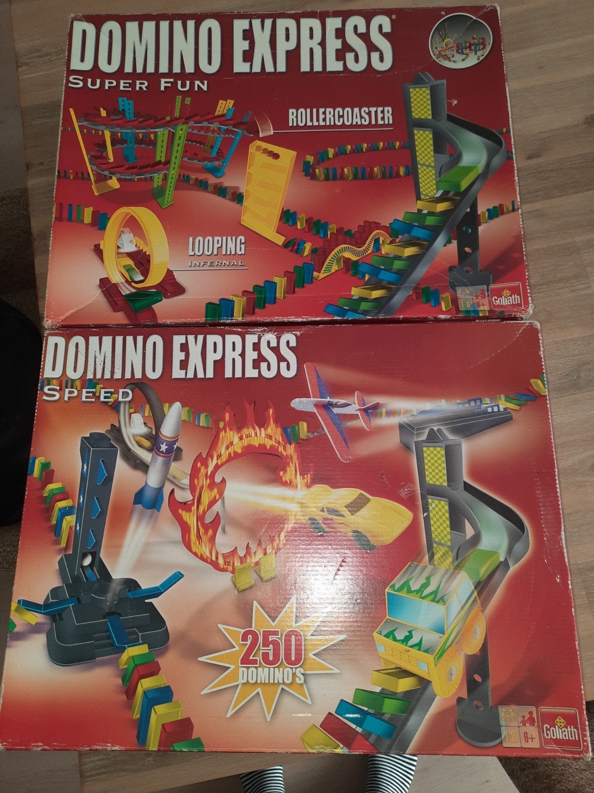 Domino Express Super Fun & Speed - 2 sets, Ophalen, Gebruikt, Knutselen