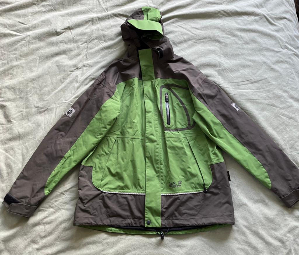 Jack Wolfskin kinderjas maat 164 - lichtgroen/grijs, Kinderen en Baby's, Ophalen of Verzenden, Gebruikt, Jongen of Meisje, Jas