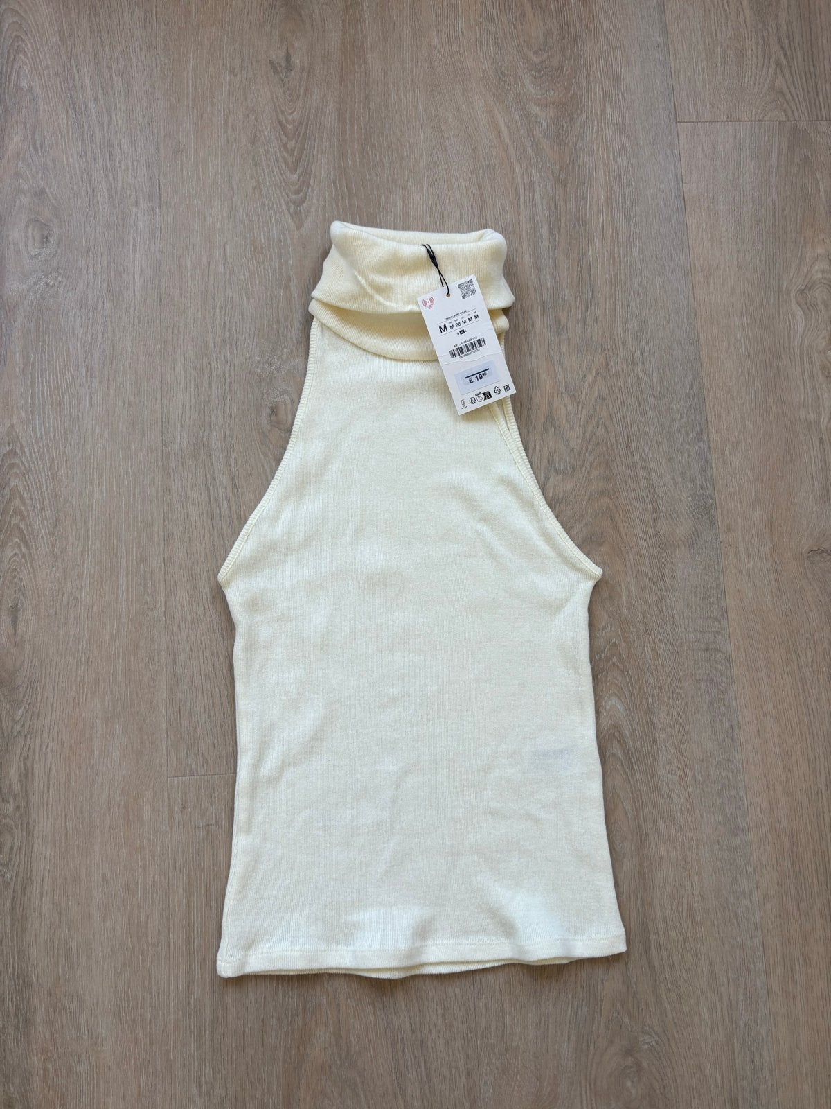 Zara buttergele col top met prijskaartje maat M - Nieuw, Maat 38/40 (M), Geel, Nieuw, Ophalen of Verzenden