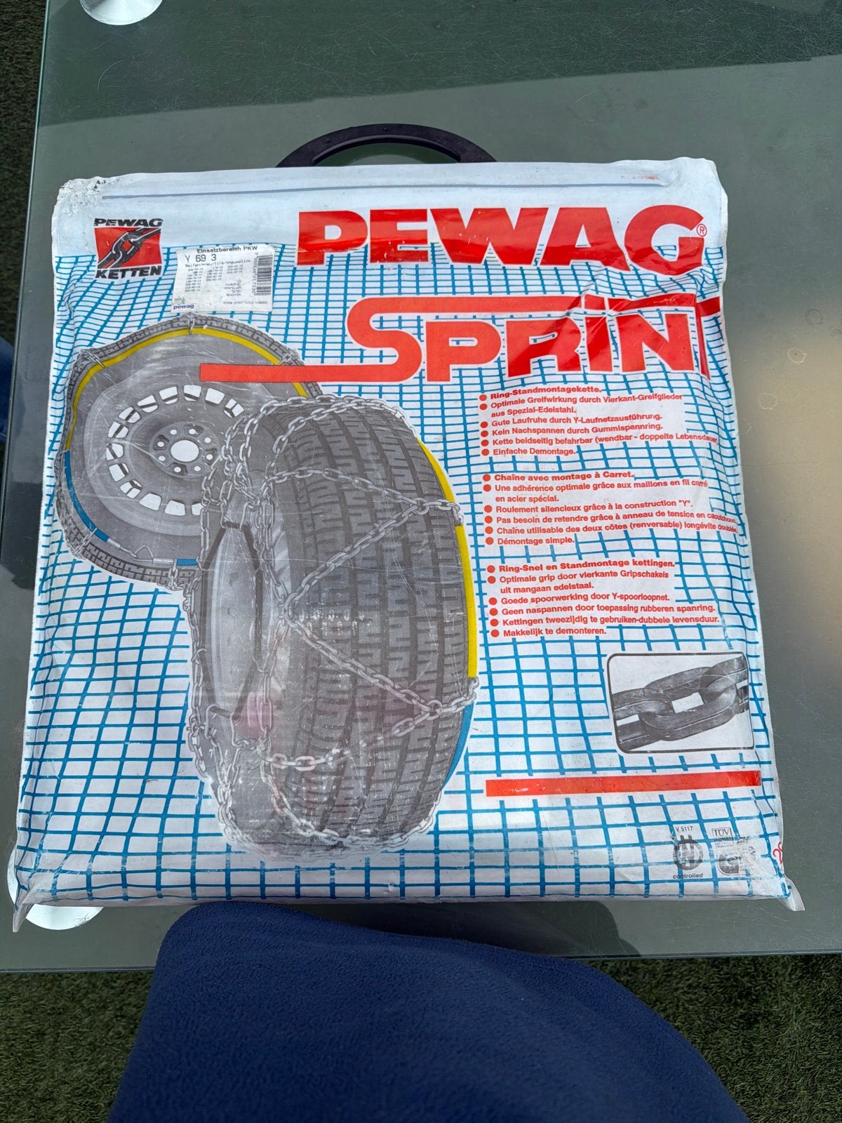 Pewag Sprint Sneeuwkettingen Y 69 3 - Diverse Bandenmaten, Ophalen, Gebruikt