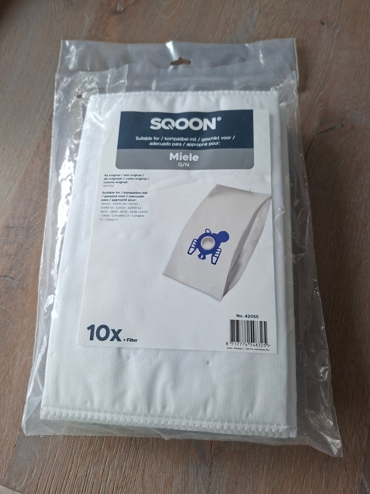 Stofzuigerzakken voor Miele G/N - 8 stuks + filter, Stofzak, Ophalen of Verzenden, Zo goed als nieuw, Miele