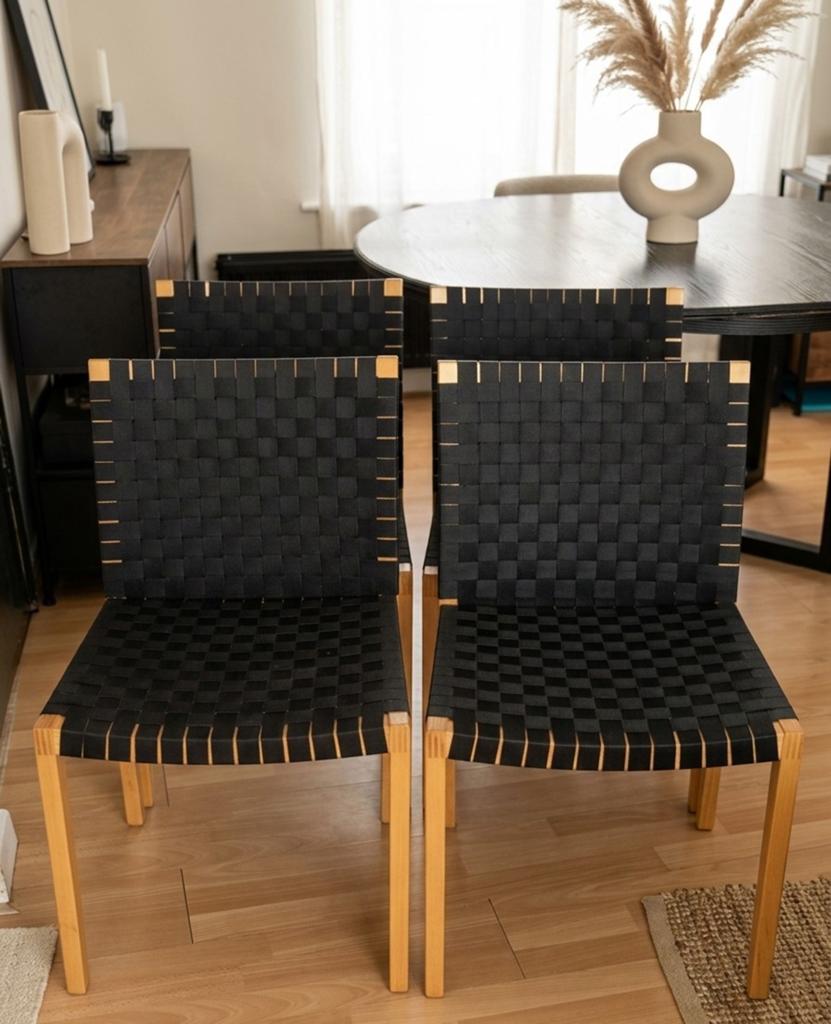 Set van 4 Thonet Model 737 stoelen van Peter Maly, jaren 90, Ophalen, Hout, Gebruikt, Zwart