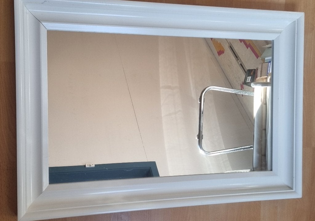 Spiegel | Hemnes | IKEA | Wit, Ophalen, Gebruikt, Minder dan 100 cm, Rechthoekig