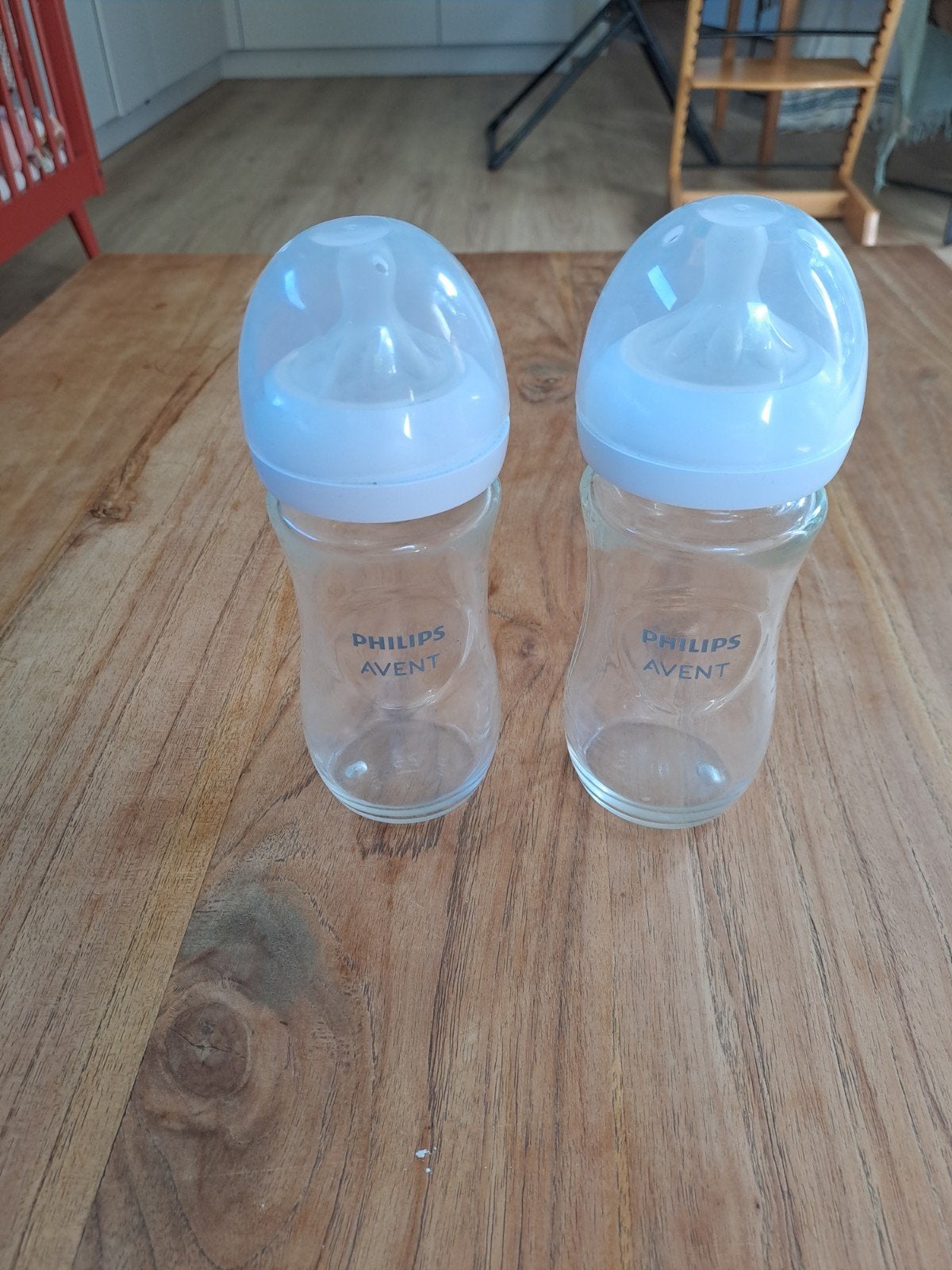 Philips Avent glazen flessen (2x), Ophalen, Zo goed als nieuw, Overige typen