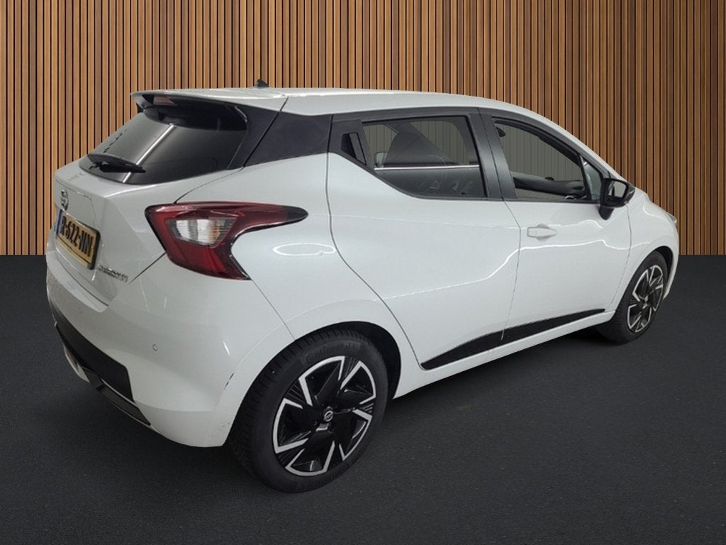 Nissan Micra 1.0 IG-T N-Design 1e-Eig. & Keurig-Onderh BOVAG, Auto's, Keurmerk '100% Onderhouden', 12 maanden, Wit, Handgeschakeld