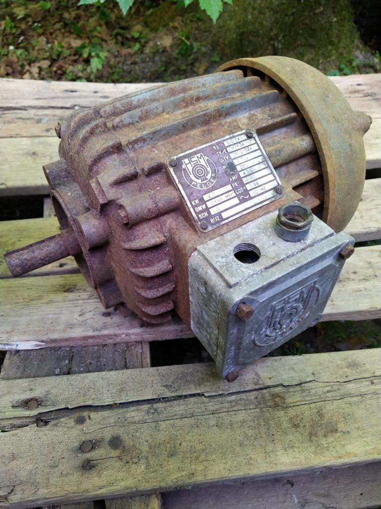 HSM Pelger electromotor 3pk, Doe-het-zelf en Verbouw, Motoren, Ophalen, Gebruikt, Elektromotor, 1800 rpm of meer