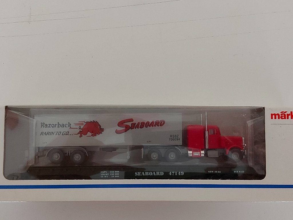 Marklin USA Dieplader met Vrachtwagen, Hobby en Vrije tijd, Modeltreinen | H0, Wisselstroom, Ophalen of Verzenden, Märklin, Nieuw