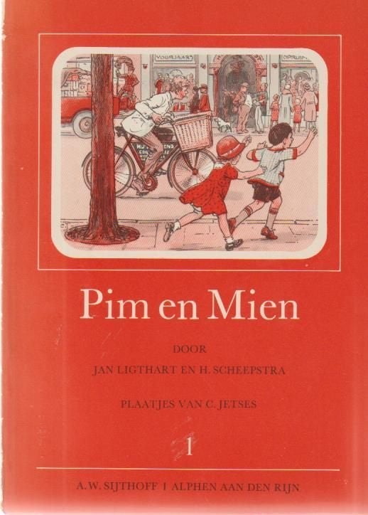 Jan Ligthart - C. Jetsses # Pim en Mien - deel 1 en 2, Boeken, Ophalen of Verzenden, Zo goed als nieuw, Jan Ligthart - C. Jetsses