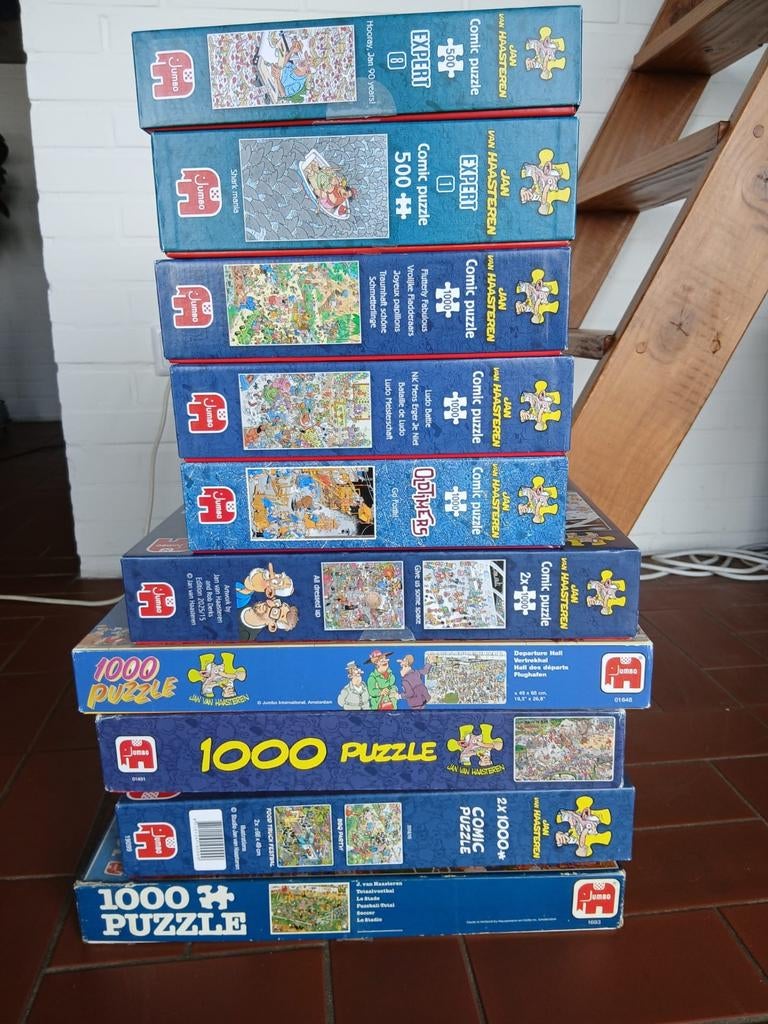 Jan van haasteren puzzels, Ophalen of Verzenden, 500 t/m 1500 stukjes, Zo goed als nieuw