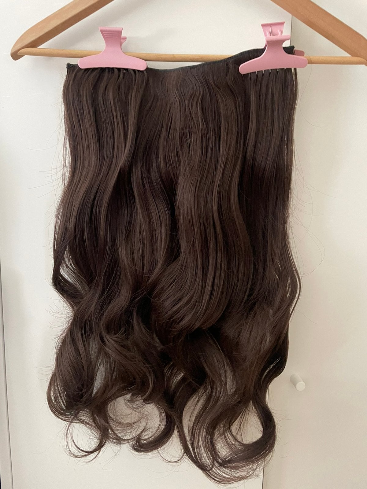 One piece 120gram fibre hair clipin extensions, Verzenden, Nieuw, Pruik of Haarverlenging