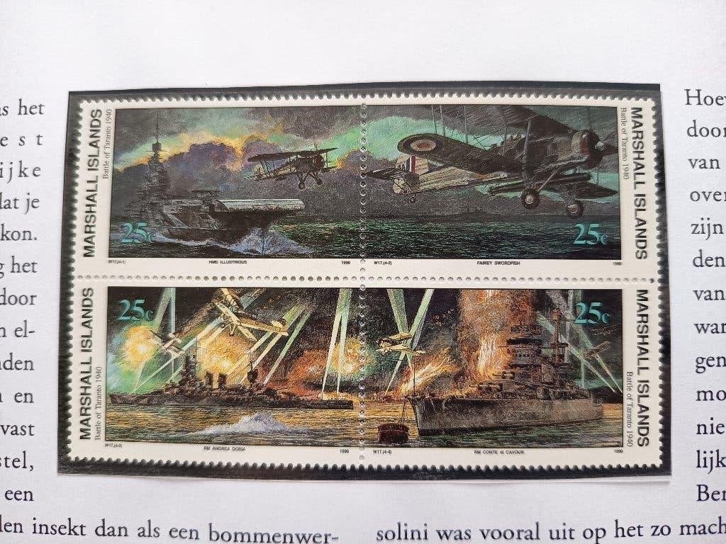De geschiedenis van de WOII in postzegels - Edel collecties, Ophalen of Verzenden, Buitenland