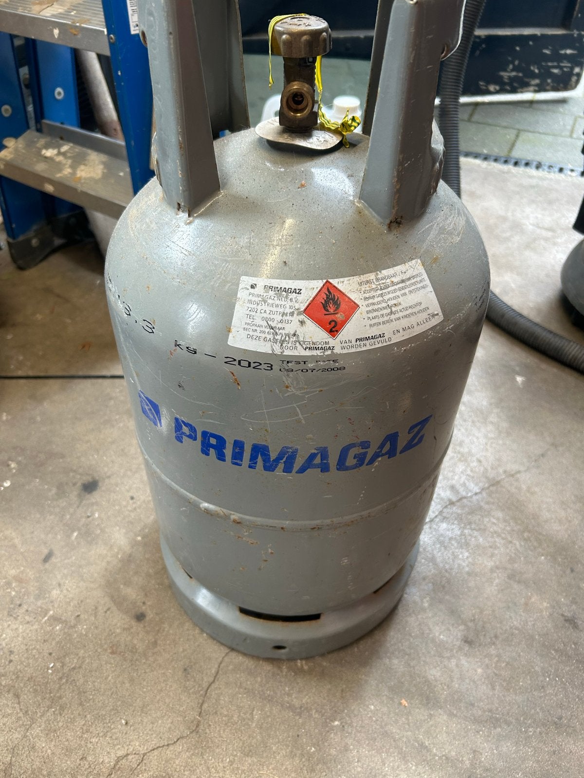 Primagaz gasfles 13.3 kg - bijna helemasl vol, Ophalen, Gebruikt