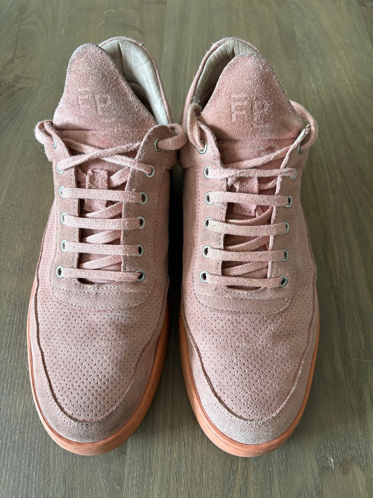 Filling Pieces Roze Suède Sneakers - Maat 43, Overige kleuren, Ophalen of Verzenden, Sneakers of Gympen, Zo goed als nieuw