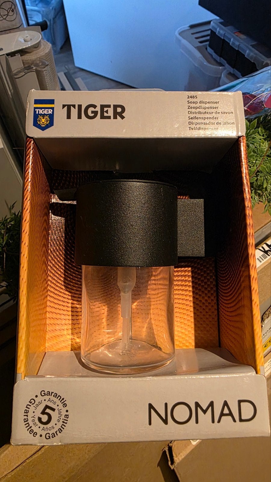 Tiger Nomad Zeepdispenser - Nieuw in doos, Nieuw, Overige merken, Zwart, Zeepdispenser/zeepbakje