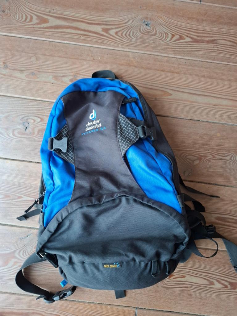 Deuter aircomfort futura 22 met regenhoes rugtas rugzak, Overige merken, 40 cm of meer, Gebruikt, Ophalen of Verzenden