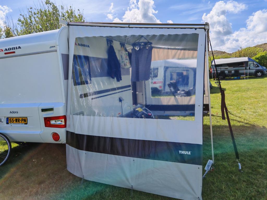 Thule Caravan Luifel Zijwand met Raam - Zo goed als nieuw, Ophalen of Verzenden, Gebruikt
