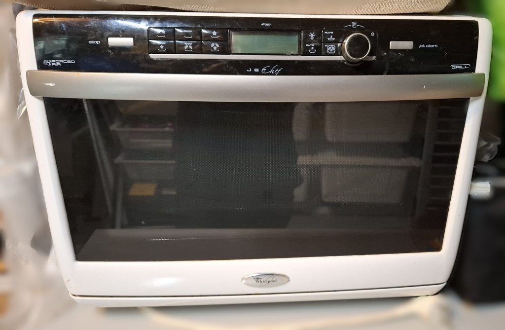 Whirlpool JetChef Combi-Magnetron (Oven werkt, Grill defect), Ophalen, Combimagnetron, Gebruikt, Draaiplateau